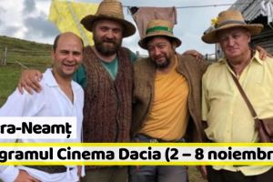 Piatra-Neamţ: Hai la FILM! Programul Cinema Dacia în perioada 2 – 8 noiembrie