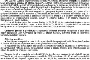COMUNICAT DE PRESĂ CREŞTEREA EFICIENŢEI ENERGETICE A CLĂDIRILOR ŞCOLII GIMNAZIALE SPECIALE ...