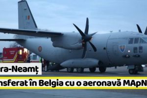 Neamţ: Tânărul ars, transferat în Belgia cu o aeronavă MApN