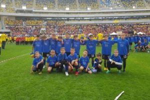 Record de copii fotbalişti pe Arena Naţională