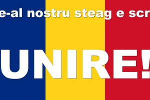 E scris pe tricolor: Unire!