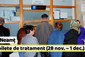 Casa de Pensii Neamţ: 50 bilete de tratament în perioada 28 noiembrie – 1 decembrie 2018
