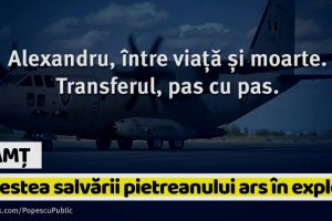 Neamţ: Emoţionant! Povestea salvării pietreanului ars în explozie