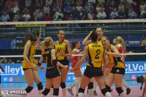 Dacă se califică, Volei Alba Blaj va da în grupele Champions League de VakifBank Istanbul, deţinătoarea trofeului, Beziers VB şi Maritza Plovdiv!