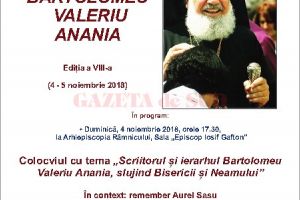 “Memorialul Bartolomeu Valeriu Anania” (Ediţia a VIII-a), la Râmnicu Vâlcea