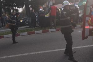 FOTO/ VIDEO: Accident la Târgu-Jiu