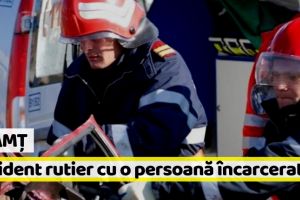 Neamţ: Accident rutier cu o persoană încarcerată