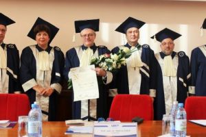 FOTOGALERIE. Prof. univ. dr. Valerius Ciucă, primul Doctor Honoris Causa al UMFST Târgu Mureş