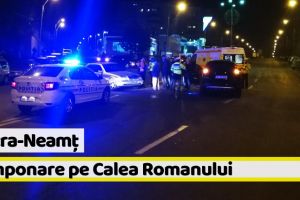 [VIDEO] Piatra-Neamţ: Tamponare pe strada Mihai Viteazul