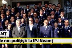 [FOTO] Neamţ: 36 de noi poliţişti la IPJ Neamţ