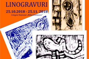 Vernisajul Expoziţiei de linogravuri, cu lucrări realizate de copii, la Colegiul Naţional ...