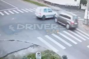 VIDEO. Accident surprins LIVE în Satu Mare