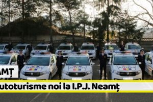 [FOTO] Neamţ: 16 autoturisme noi la I.P.J. Neamţ