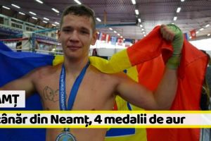 Neamţ: Un tânăr din Neamţ, 4 medalii de aur la mondialele de arte marţiale din Italia
