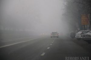 E din nou avertizare de ceaţă pentru mai multe localităţi din Bihor