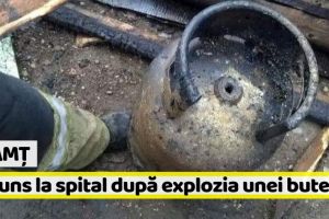 Neamţ: Bătrână de 92 de ani, rănită de explozia unei butelii