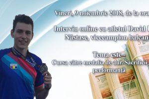 Interviu online cu atletul David Iustin Nastase, vicecampion balcanic: Tema este - Cursa catre medalia de aur. Sacrificii pentru performanta  
