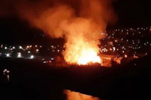 INCENDIU VIOLENT la CERNAVODĂ. Victimă, spitalizată