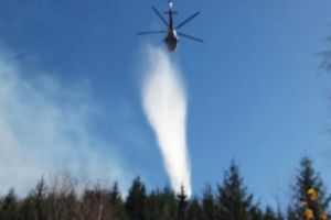 De trei zile arde focul în Parcul Naţional Grădiştea Muncelului – Cioclovina