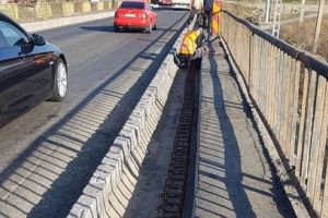 Lucrări noi pe podul din Sânpaul