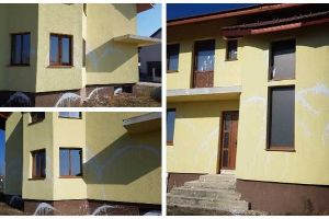 FOTO ȘTIREA TA| O casă din Alba Iulia, vandalizată: A fost stropită cu vopsea albă