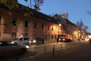 VIDEO Început de incendiu la fostul Spital de Dermato-Venerice