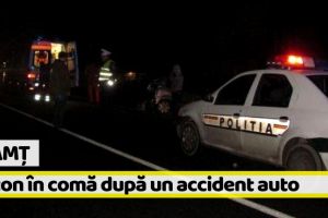 Neamţ: Pieton în stare gravă la spital după ce a fost lovit de o maşină