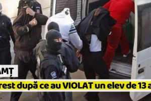 Neamţ: 30 de zile în arest după ce au violat şi batjocorit un elev de 13 ani