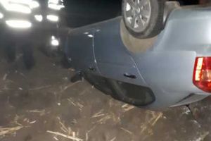 Accident rutier pe E70, la iesire din Draganesti Vlasca spre Bucuresti
