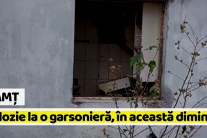 Neamţ: Explozie la o garsonieră, în această dimineaţă. Un bărbat a fost grav rănit