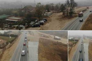 VIDEO. Pregătiri pentru mutarea DN 1, în zona Pârâului Iovului, pentru lucrări la Autostrada Sebeş-Turda