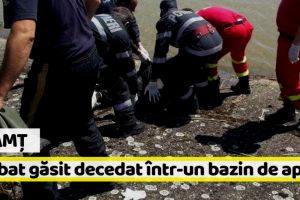 Neamţ: Bărbat găsit decedat într-un bazin de apă