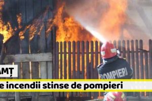Neamţ: Șase incendii stinse de pompieri în acest weekend
