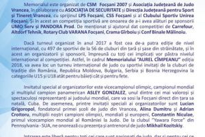UMO Serv a participat la a XVI-a ediţie a TURNEULUI INTERNAȚIONAL DE JUDO Memorialul ”AUREL CÎMPEANU”