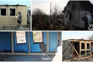 Zeci de voluntari au inceput renovarea casei unei batrane din Banat. Reabilitarea continua. Veniti?