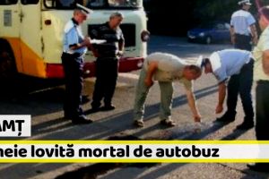 Neamţ: Femeie lovită mortal de autobuz