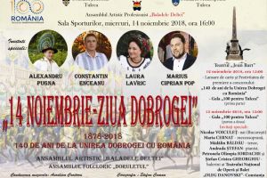 Ce manifestari vor fi organizate la Tulcea cu ocazia Centenarului si Zilei Dobrogei