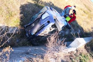 FOTO – Accident grav la Cornăţel produs din cauza telefonului mobil