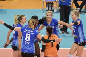 FOTO: Volei Alba Blaj, vicecampioana Europei, eliminată din Liga Campionilor, după coşmarul de la Stuttgart! Echipa din “Mica Romă” continuă doar în Cupa CEV