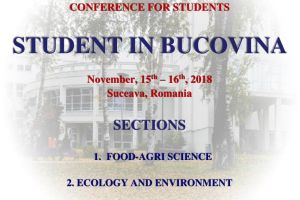 Conferinţa internaţională „Student in Bucovina” 2018