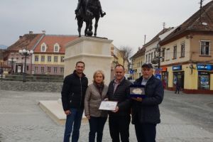 Statuia lui Mihai Viteazul, dezvelită la Cisnădie