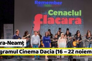 Piatra-Neamţ: Hai la FILM! Programul Cinema Dacia în perioada 16 – 22 noiembrie