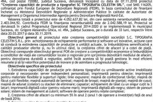 LA LANSAREA PROIECTULUI ”Creşterea capacităţii de producţie a tipografiei SC TIPOGRAFIA ...