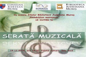 Serată muzicală de Zilele Bibliotecii Judeţene Mureş