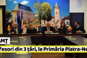 Neamţ: Profesori din 3 ţări, la Primăria Piatra-Neamţ (FOTO)