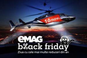 A inceput nebunia BLACK FRIDAY la eMAG! Telefoane la 1 leu, anvelope de iarna la 99 lei, televizoare cu 90% reducere!