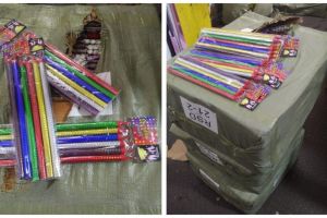 Constanta: Produse de igiena personala si artificii de tort, confiscate de politistii de frontiera