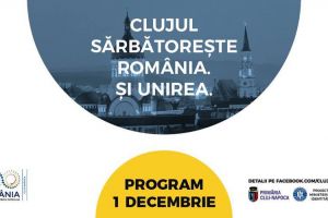 Programul Zilei de 1 decembrie, Ziua Naţională a României, la Cluj-Napoca