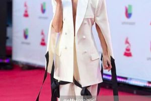 INNA a strălucit pe covorul roşu de la Latin Grammy Awards, alături de Luis Fonsi, J Balvin şi Maluma