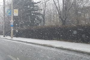 Prima ninsoare la Ploiesti. ROSAL a imprastiat material antiderapant